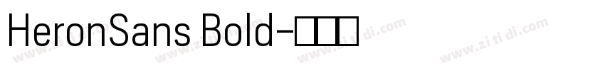 HeronSans Bold字体转换